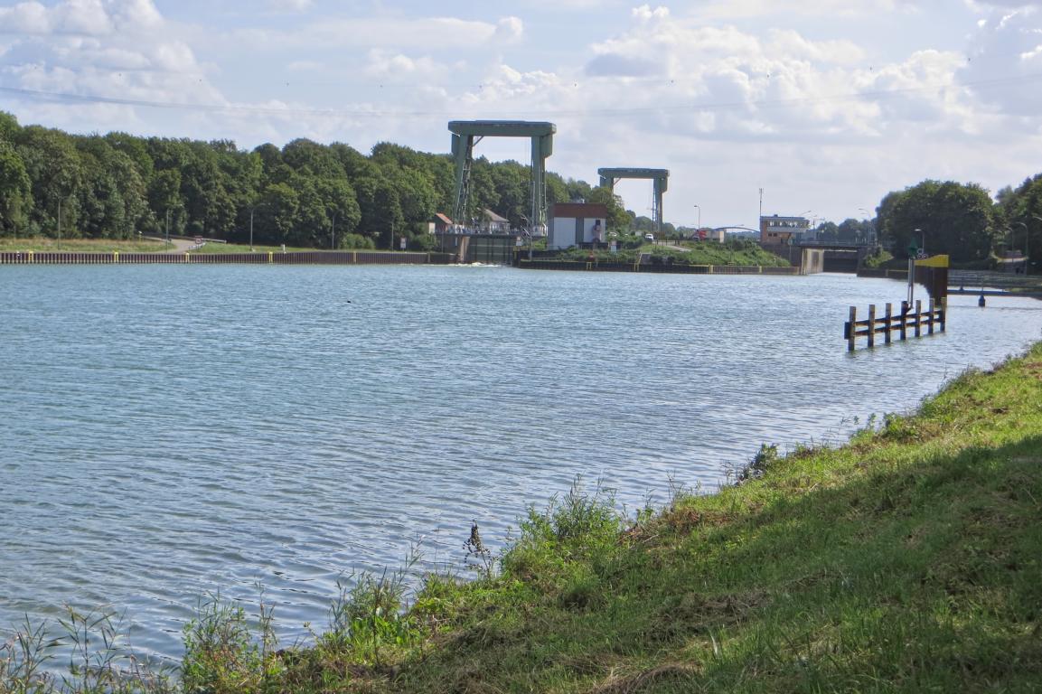 Schleuse Hünxe, Westansicht Schleuse Hünxe, Westansicht